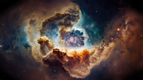 Carina Nebula Through James Webb Telescope AI Generated 4K Desktop ...