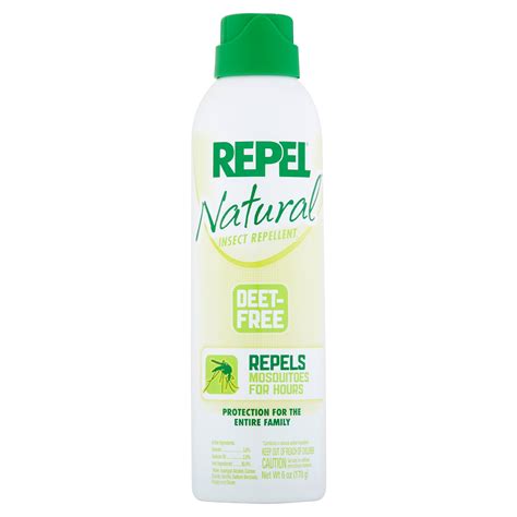 Repel Natural Mosquito Repellent, Aerosol Spray, 6-Ounce - Walmart.com