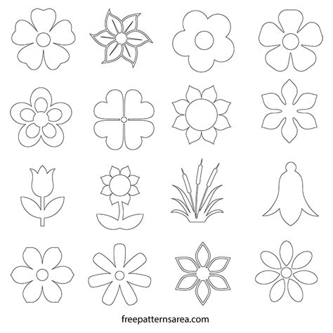 Free Vector Flower Shape - rezamustafa