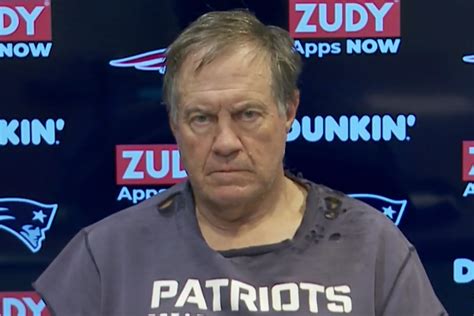 We have reached the zenith of Bill Belichick press conference fashion ...