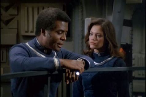 Colonel Tigh (Terry Carter) & Lt. Athena (Maren Jensen) - Battlestar ...