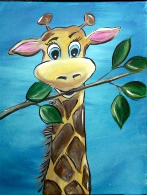 Loading... | Kids canvas art, Kids canvas painting, Giraffe art