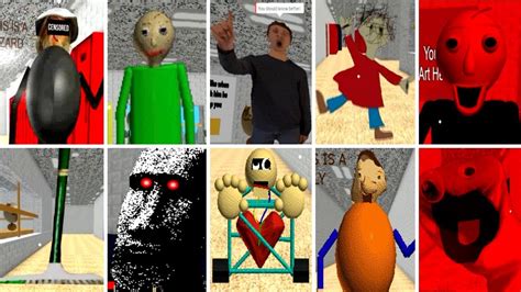 ALL CHARACTERS! Baldi's Basics in Education and Learning (BETA) - YouTube