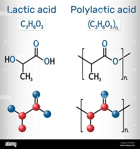 Struttura chimica acido polilattico immagini e fotografie stock ad alta ...