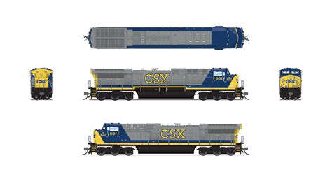 8593 GE AC6000, CSX #678, YN2 Paint, No-Sound / DCC-Ready, N