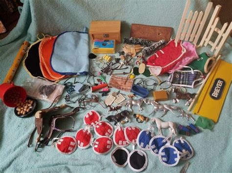 HUGE lot Of 89 Breyer Horse Accessories Jumps Tack & Horses # ...