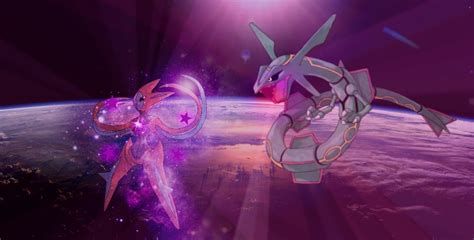 Pokemon Feuds-Rayquaza VS Deoxys Wallpaper by MoonFlamesd on DeviantArt