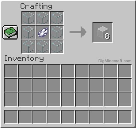 How to make White Stained Glass in Minecraft