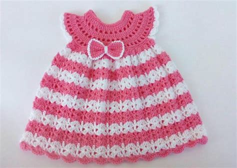 The Pink Crochet Baby Dress - Free Pattern for Cute Baby Girls ...