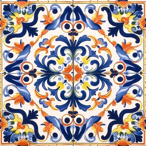 Premium AI Image | vector hand drawn persian carpet pattern