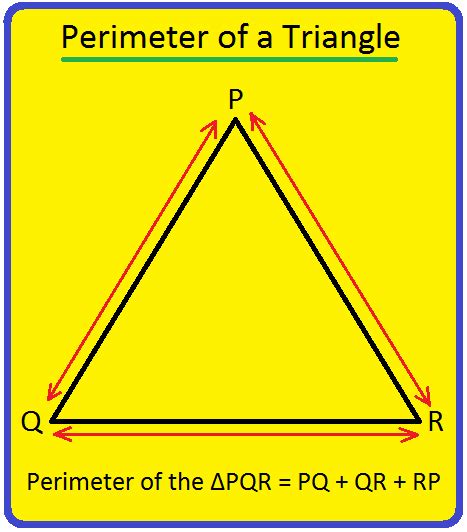 Perimeter of a Triangle | Perimeter of a Triangle Formula | Examples