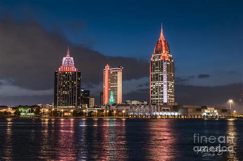 Mobile Alabama Skyline Photograph by Phil Floyd | Pixels