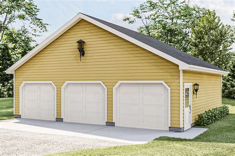 Simple 3 Car Garage with Storage - 62485DJ | Architectural Designs ...