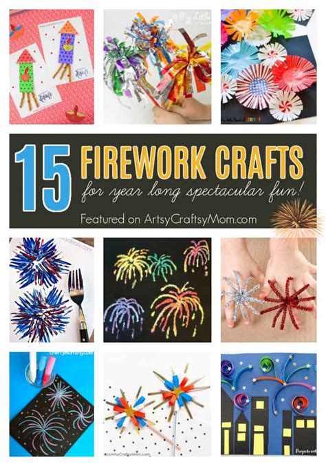 15 Sparkling Firework Crafts for Kids - Fun without Fire!