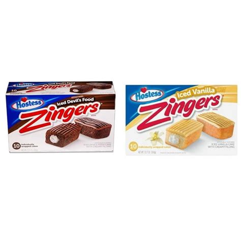 Hostess - ZINGERS Variety Pack - Iced Devil's Food & Iced Vanilla ...