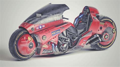 This Akira Motorcycle Concept by James Qiu Is Fire - Asphalt & Rubber