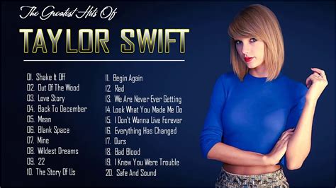 Taylor Swift Greatest Hits Taylor Swift Best Songs The Best Of | Images ...