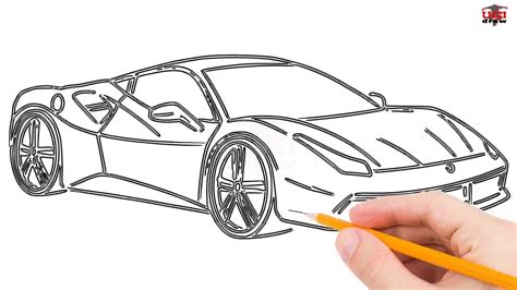 Ferrari Drawing For Kids