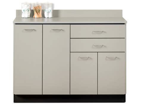 Medical Storage Base Cabinet with 4 Doors and 2 Drawers CLN-8048, Credenzas