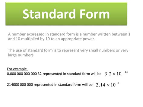 Standard Form