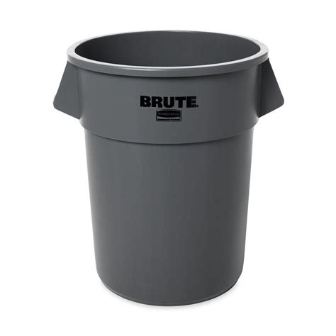 Rubbermaid Commercial Products Brute 55 Gal. Grey Round Trash Can ...