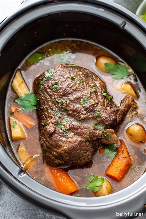 Slow Cooker Pot Roast - Belly Full