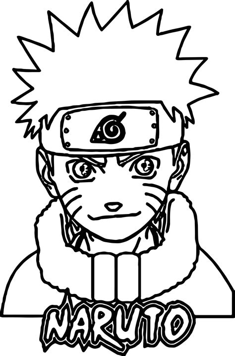 nice Anime Naruto Coloring Page