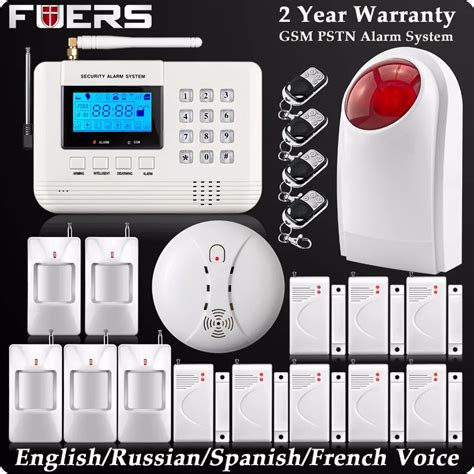 Wireless LCD GSM PSTN Home Alarm Security DIY Burglar House Fire ...