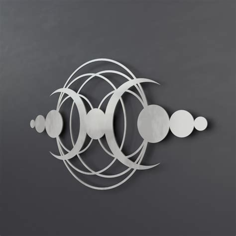 Crop Circle Modern Abstract Metal Wall Art Sculpture, Large Metal Wall ...