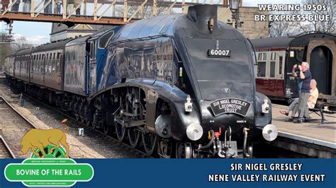 Sir Nigel Gresley at the Nene Valley Railway - 8th April 2023 - YouTube