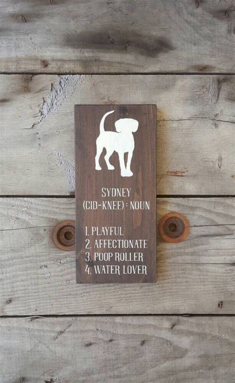 Personalized dog sign Pet sign Wood sign Wood wall art