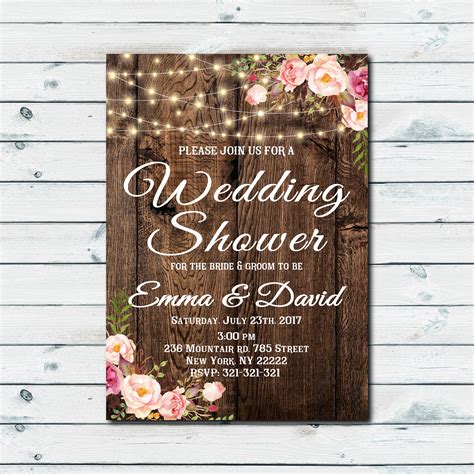 Wedding Shower Invitation - 19+ Examples, Word, pages, Photoshop, How ...