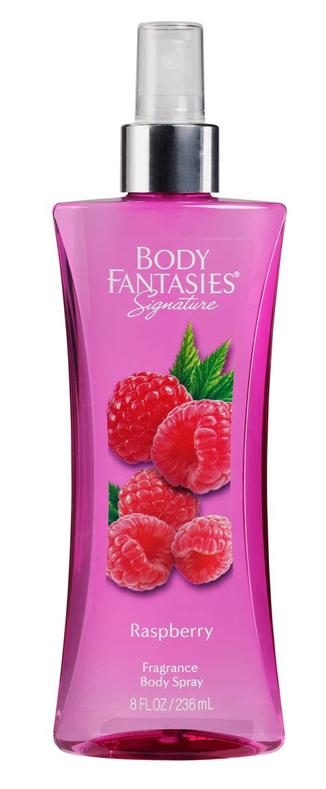 Body Fantasies Signature Raspberry Fragrance Body Spray for Women 8 Oz.