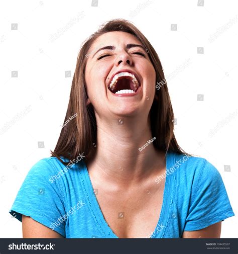 Pretty Girl Laughing Hysterically Stock Photo 104435597 - Shutterstock