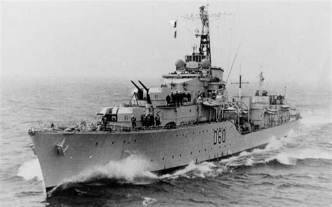 HMS Sluys. A Battle class destroyer, launched February 1945, and ...