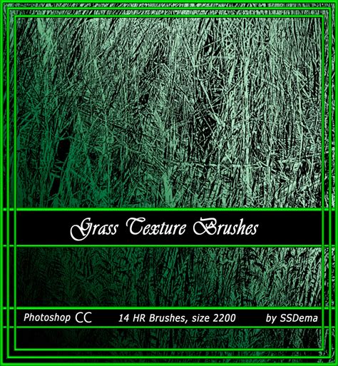 14 Grass Texture Brushes Photoshop Brushes photoshop brushes | Etsy