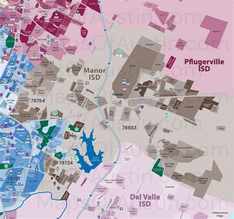 Manor, TX - Manor, TX Neighborhood Map - Manor, TX Subdivisions