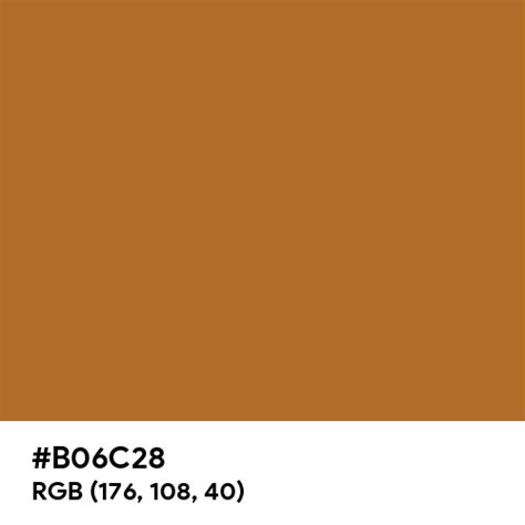 Dark Bronze color hex code is #B06C28