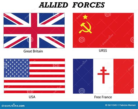 Allied Powers Ww2 Flags