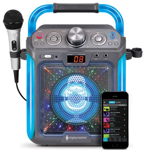 Singing Machine SML2082BTC Bluetooth G-Lite CD+G Karaoke System ...