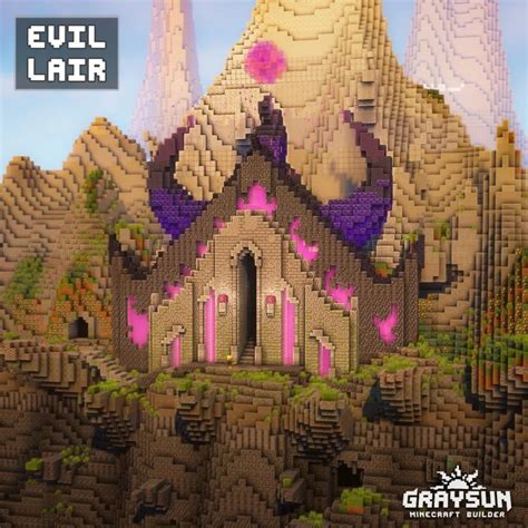 Minecraft Evil lair | Cute minecraft houses, Minecraft decorations ...