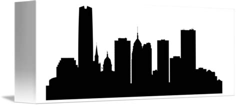 Oklahoma City Skyline Silhouette at GetDrawings | Free download