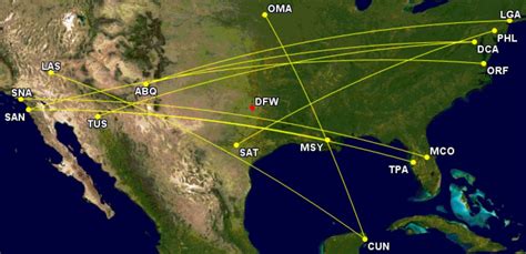 Huge Hub: Where American Airlines’ Dallas Passengers Actually Fly