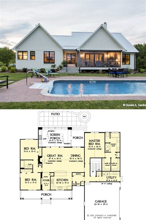 Single Story Farmhouse Open Floor Plans : Farmhouse style floor plans ...