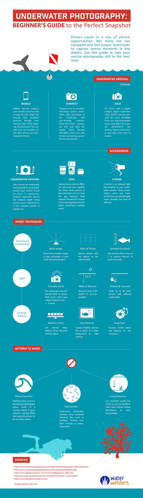 Underwater Photography Basics - Infographic | Mozaik UW