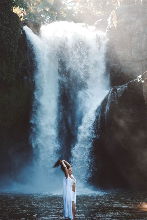 Woman Waterfall Photography