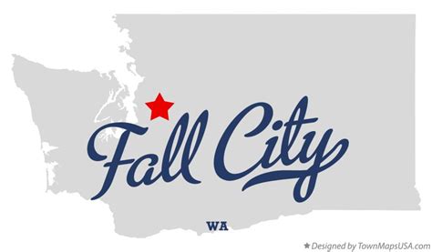 Map of Fall City, WA, Washington