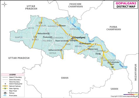 Gopalganj District Map