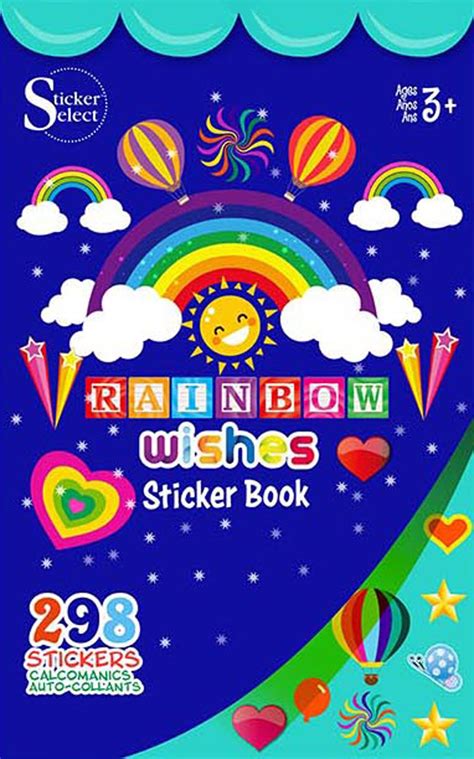 Themed Sticker Book 9.5″x5.75″-Rainbow Wishes