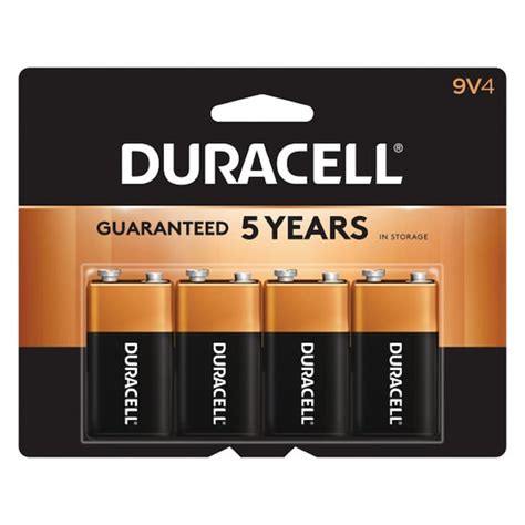 Duracell Coppertop Alkaline 9-Volt Batteries (4-Pack) in the 9-Volt ...